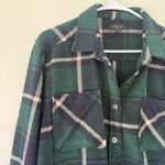 PacSun  PS/LA Green & Navy Plaid Wool-Blend Shacket Size M/L Photo 3