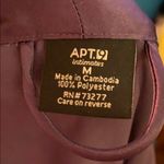 Apt. 9  EUC purple tie around robe with lace detail Photo 3