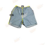 Chic Women's Size 18 Denim Shorts, Elastic High Waist, Vintage Blue Denim, USA Photo 3