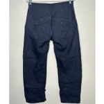 Reiss Navy Blue women's cargo 100% linen casual drawstring cropped pants size 28 Photo 3