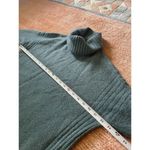 Tahari  Green Turtleneck Sweater Side Button Longline Pullover Size S Photo 5