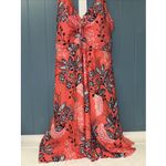 Hanna Nikole Women's Plus Size 28W Swimsuit Coral Floral Tankini Swimdress Orange Photo 2