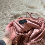 Majorelle  Maizie Midi Dress In Rose Gold Sequins Photo 6