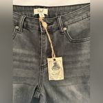 70’s Womens Mid Rise Jeans Patchwork Bell Bottom Pants Washed Denim Size S New Black Photo 8