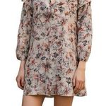 Parker NEW FLORAL PULLOVER LONG SLEEVE MINI DRESS XS Photo 0