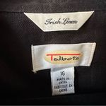 Talbots Irish Linen Button Shirt Blouse Women Size 16 minimalist natural basic Photo 1