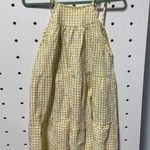 NWT En Saison Yellow Gingham Mini Dress Size M Photo 0