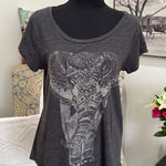 Lucky Brand  Graphic Gray Short Sleeve Tee Photo 0