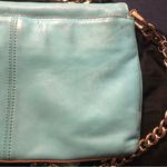 Botkier Linea Tiffany Blue Gold Hardware Crossbody Bag Chunky Chain Turquoise Photo 14