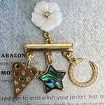 Luna Norte | Abalone, Mother Of Pearl Brooch Gold Photo 4