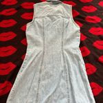 Paris Blues Vintage 80s 90s  light blue denim sleeveless bodycon dress XS Photo 5