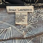 Susan Lawrence Vtg 90s Top Large Celestial Whimsigoth Dark Floral Phoebe Slinky Twist Babydoll Photo 5