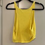 Free People  Bright Yellow Ribbed Tank Photo 2