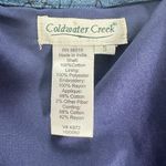 Coldwater Creek Vintage Embroidered Denim Jean Floral Jacket Small Boho Festival Photo 6