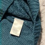 Crown & Ivy  large women’s textured boatneck sweater long sleeve dark green NWT Photo 4