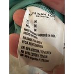 American Eagle Tie Back Cutout Ditsy Floral Lined Mini Dress Blue Size Medium Photo 9