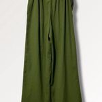 A New Day Paper Bag Wide Leg Pants Women’s Size Small Green Photo 1