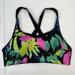 Victoria’s Secret PINK Active Sz M Sport Bra Ultimate Lightly Lined Black Floral Size M Photo 1
