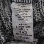 Peyton Jensen Marled Gray Knit Top Curved Hem L Photo 4