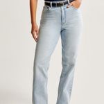 Abercrombie & Fitch Curve Love Ultra High Rise 90’s Straight Jean Photo 0