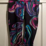 FILA  | Sport Running Multicolored Rainbow Wave Capri Leggings Size Large Photo 0