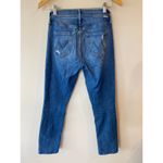 Mother The Mid Rise Dazzler Ankle Leg Jeans Medium Wash Denim Women's Size 25 Blue Photo 1