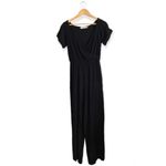 JustFab Cuff Sleeve Drawstring Jumpsuit Size S NW Sample tag. 
Chest 36” Photo 2