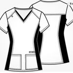 Justice League Women’s Scrubs Scrub Vet Dental Medical Cartoon Size 2XL Black Photo 5