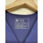 FIGS  Technical Collection Catarina Pocket‎ Scrub Top Women Sz S Blue V-Neck Photo 2