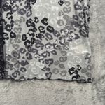 LOGO By Lori Goldstein Logo Lori Goldstein Layers Shirt Leopard Print Mesh Neutral Gray Black Size S Photo 5