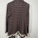 Lily White  Multicolored Boho Fringe Sweater Size Medium EUC Photo 6