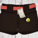 prAna  Brown Shorts with Coral Accents Size M Photo 0