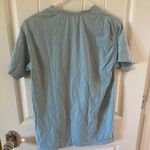 Ivory Ella  Blue Short Sleeve Tee Fine Line Elephant Design Photo 1