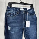 NWT KanCan Distressed Bernice High Rise Slouchy Boyfriend Jeans size 26/5 NEW Blue Photo 3