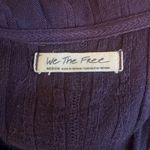 We The Free Free‎ People  PurplKrystal Polo Collared Short Sleeve Top Size Medium Photo 2