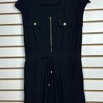 Emma & Michelle Emma And Michele Short Sleeve Romper - Black - Size Medium Photo 0