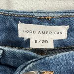 Good American Good Curve Straight Leg Jeans Indigo Size 8 29 Button Fly Denim Photo 4