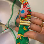 Boden Multicolor Paisley Padded Halter Bikini Top 10 Green Photo 5