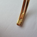 Gold Tone Twist Cuff Bracelet With Clear Rhinestone SD Anchor Hallmark Photo 3