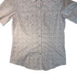 Bit & Bridle  Womens Short Sleeve Floral Western Button Up Shirt Size M Photo 4