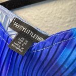 Pretty Little Thing Blue and Purple Pleated Dress Beach Cover up NWOT Photo 4