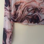 SheIn 90s style Sheer long sleeve crop Photo 1