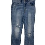 Daze Women's Jeans Splatter Straight Leg Frayed Hem Denim D6201VOT Photo 0