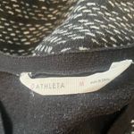 Athleta  Thereafter Black and White V-Neck Sleeveless Sweater‎ Dress Size Medium Photo 2