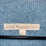 Ann Mashburn  100% Cashmere Sweater Heathered Blue Size Small Photo 1
