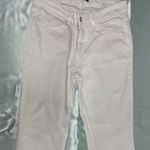 Guapa White Jeans With Embroidery Detail in Bottom Photo 0