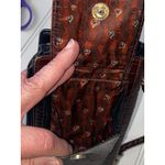 Brighton Black Croc-Embossed Top-Handle Satchel Silver Hardware Convertible Bag Photo 15