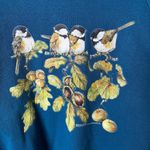 American Vintage Vintage Bird Graphic Sweatshirt Fruit of the Loom Women’s 2XL Blue Pullover Photo 12