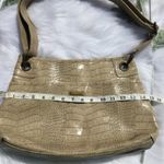 Simply Vera  Tan Animal Print Shoulder Beige Tan Purse Faux Snake Skin Medium Photo 3