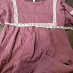 L Love Pink Boho Dress Small S Lace 100% Cotton Photo 5